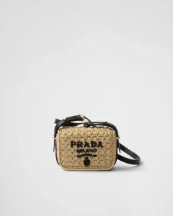 Mujer Prada PRADA SUMMER BAGS|BOLSOS DE HOMBRO^Bolso Bandolera De Tejido Trenzado Y Piel