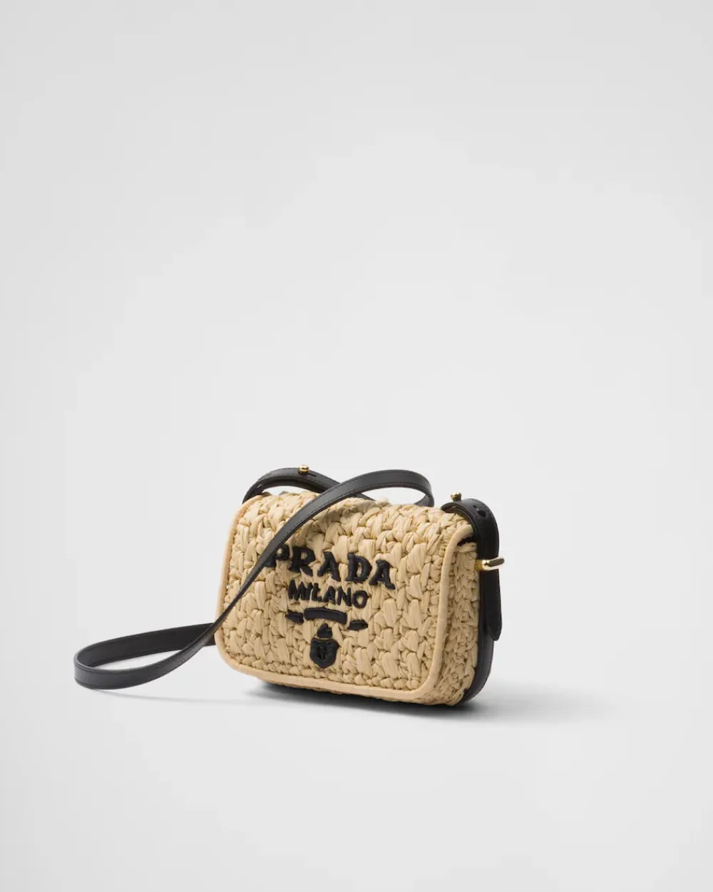 Mujer Prada PRADA SUMMER BAGS|BOLSOS DE HOMBRO^Bolso Bandolera De Tejido Trenzado Y Piel