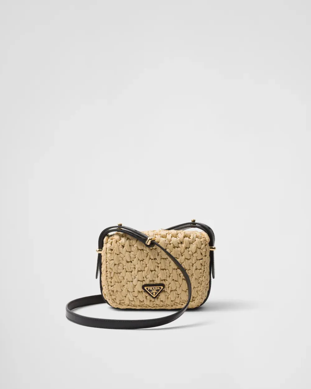 Mujer Prada PRADA SUMMER BAGS|BOLSOS DE HOMBRO^Bolso Bandolera De Tejido Trenzado Y Piel