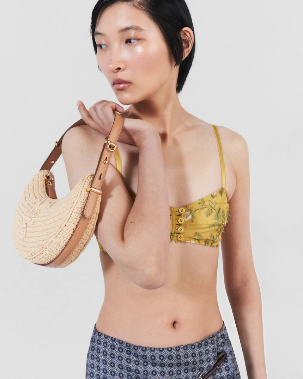 Mujer Prada PRADA SUMMER BAGS|BOLSOS DE HOMBRO^Bolso Bandolera En Tejido Trenzado Arqué