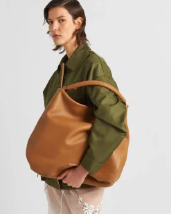 Mujer Prada BOLSOS DE HOMBRO|BOLSOS DE HOMBRO^Bolso Bandolera Grande De Piel