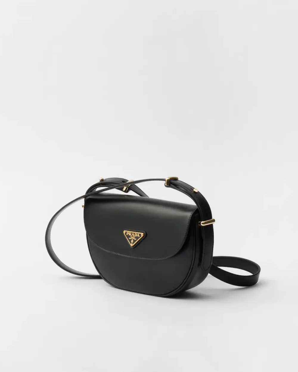 Mujer Prada PRADA ARQUE’|BOLSOS DE HOMBRO^Bolso Bandolera Arqué De Piel Con Solapa