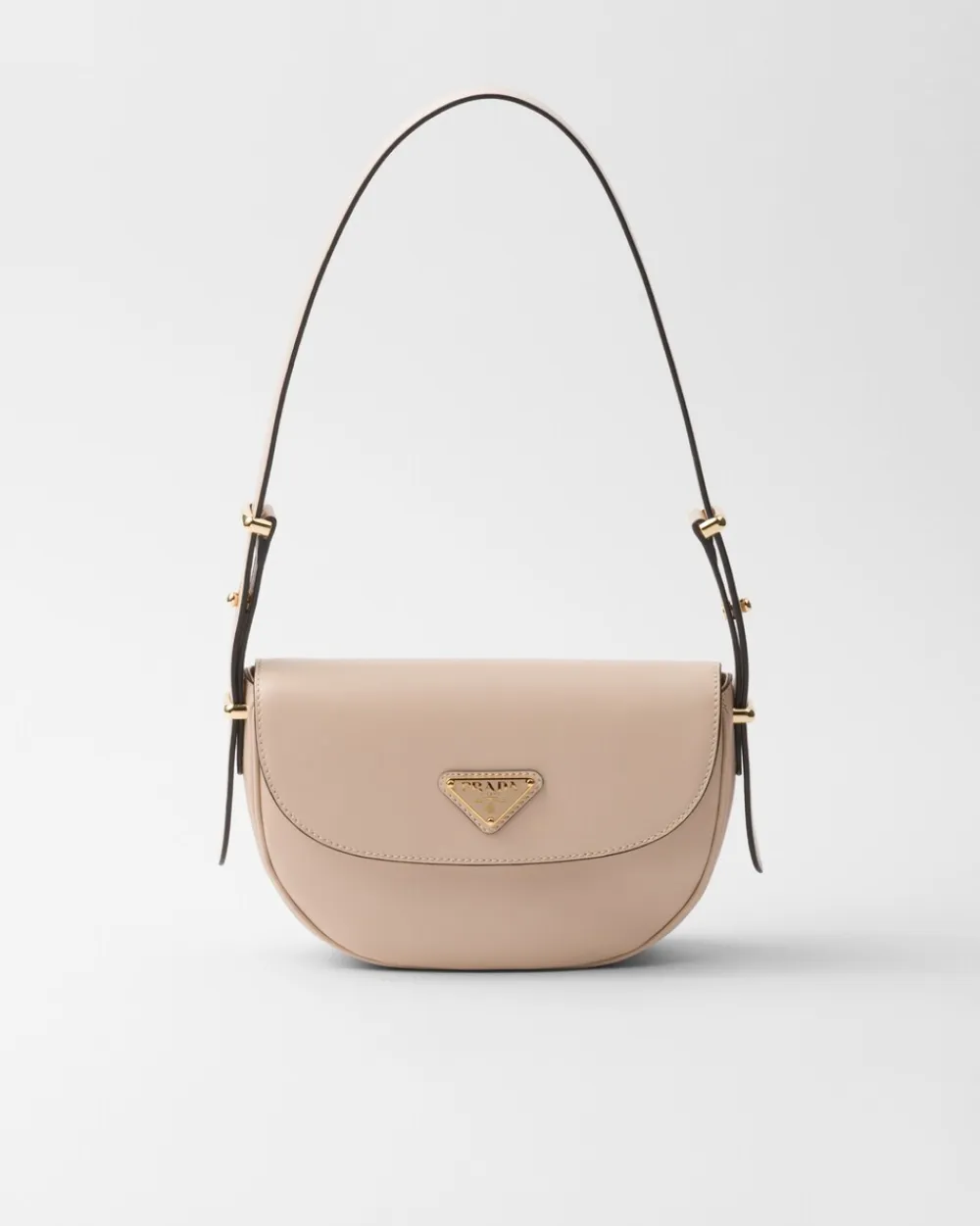 Mujer Prada PRADA ARQUE’|BOLSOS DE HOMBRO^Bolso Bandolera Arqué De Piel Con Solapa
