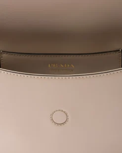 Mujer Prada PRADA ARQUE’|BOLSOS DE HOMBRO^Bolso Bandolera Arqué De Piel Con Solapa