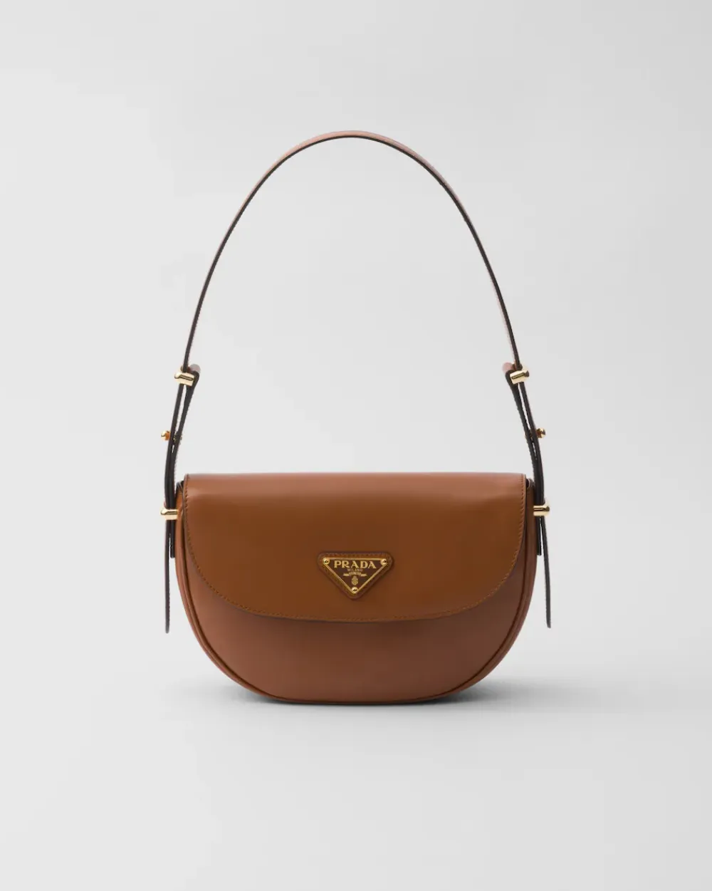 Mujer Prada BOLSOS DE HOMBRO|BOLSOS DE HOMBRO^Bolso Bandolera Arqué De Piel Con Solapa