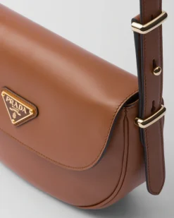 Mujer Prada BOLSOS DE HOMBRO|BOLSOS DE HOMBRO^Bolso Bandolera Arqué De Piel Con Solapa