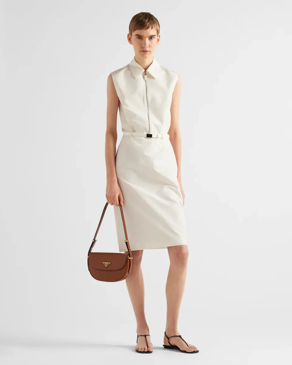 Mujer Prada BOLSOS DE HOMBRO|BOLSOS DE HOMBRO^Bolso Bandolera Arqué De Piel Con Solapa