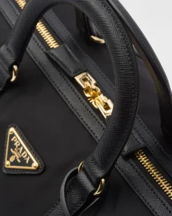 Mujer Prada BOLSOS CON ASA SUPERIOR|BOLSOS CON ASA SUPERIOR^Bolso Con Asa Re-edition 1978 Mediano De Re-nylon Y Piel Saffiano