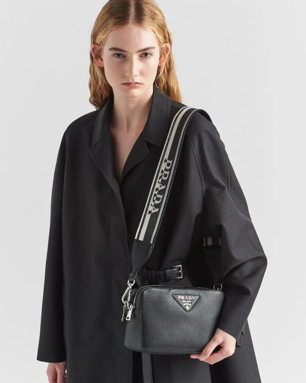 Mujer Prada BOLSOS DE HOMBRO|BOLSOS DE HOMBRO^Bolso Con Bandolera De Piel