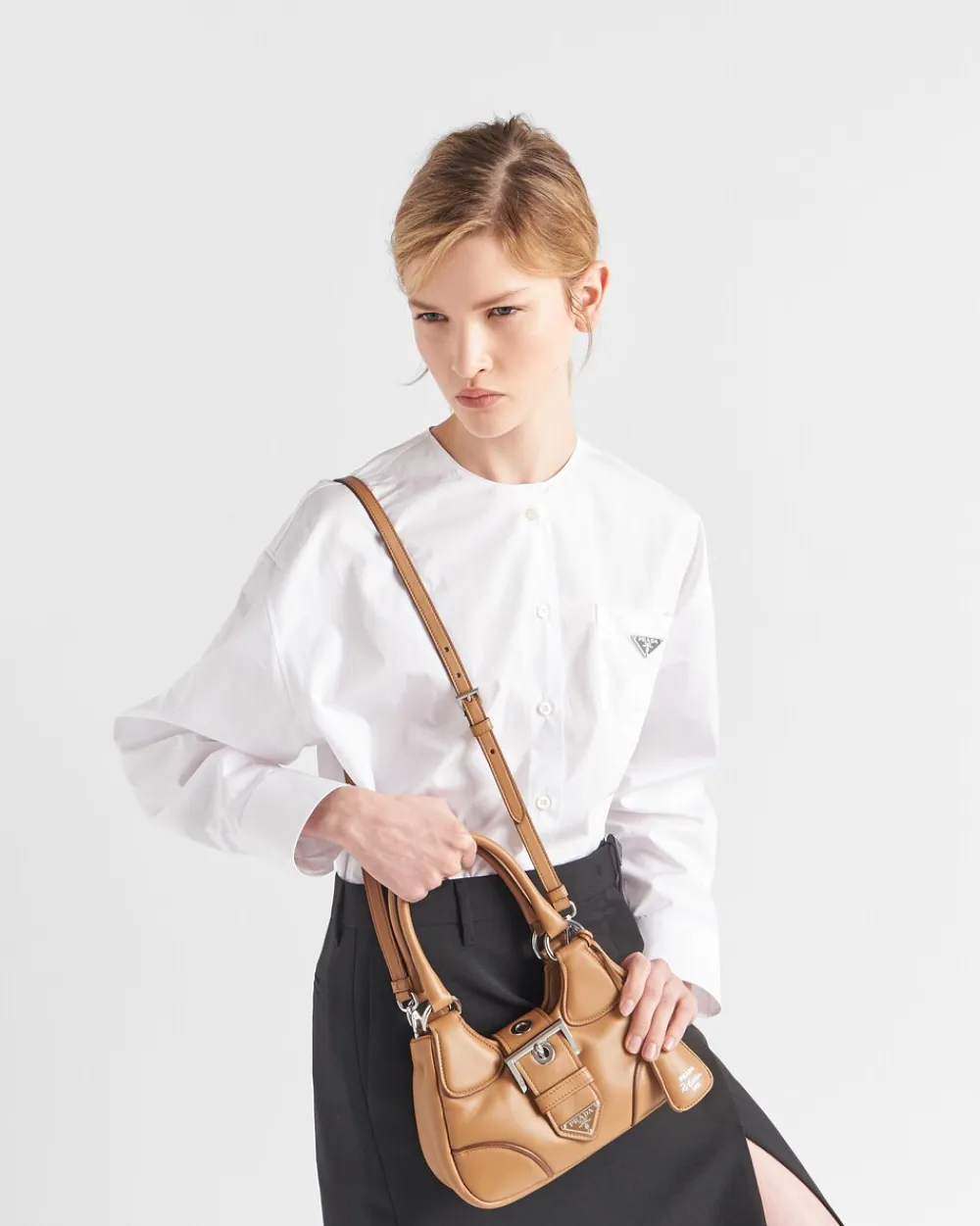 Mujer Prada BOLSOS CON ASA SUPERIOR|BOLSOS CON ASA SUPERIOR^Bolso De Napa Acolchada Moon