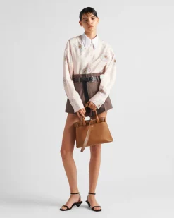Mujer Prada PRADA BUCKLE|BOLSOS CON ASA SUPERIOR^Bolso De Piel Mediano Buckle Con Cinturón