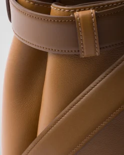 Mujer Prada PRADA BUCKLE|BOLSOS CON ASA SUPERIOR^Bolso De Piel Mediano Buckle Con Cinturón