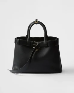 Prada PRADA BUCKLE^Bolso De Piel Mediano Buckle Con Cinturón