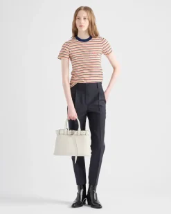Mujer Prada PRADA BUCKLE|BOLSOS CON ASA SUPERIOR^Bolso De Piel Mediano Buckle Con Cinturón