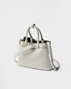 Mujer Prada PRADA BUCKLE|BOLSOS CON ASA SUPERIOR^Bolso De Piel Mediano Buckle Con Cinturón