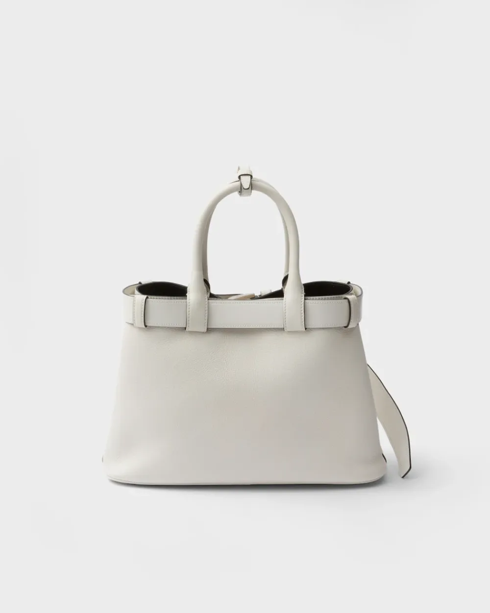 Mujer Prada PRADA BUCKLE|BOLSOS CON ASA SUPERIOR^Bolso De Piel Mediano Buckle Con Cinturón