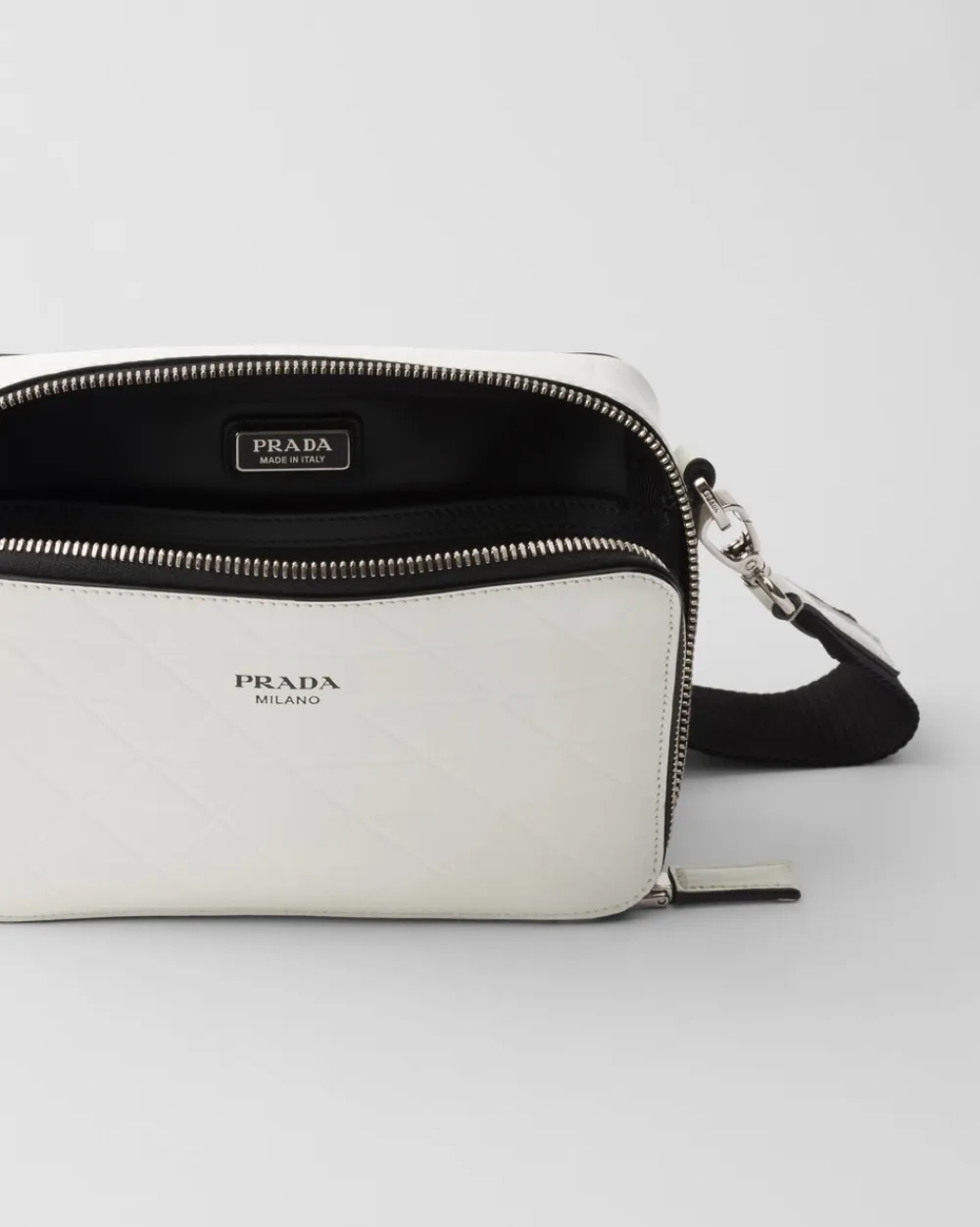 Hombre Prada BOLSOS MENSAJEROS^Bolso De Piel Brique