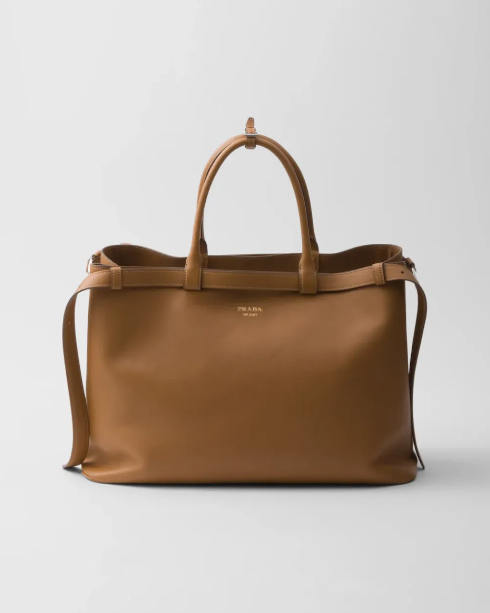 Hombre Prada BOLSOS GRANDES^Bolso De Piel Buckle Con Cinturón Doble