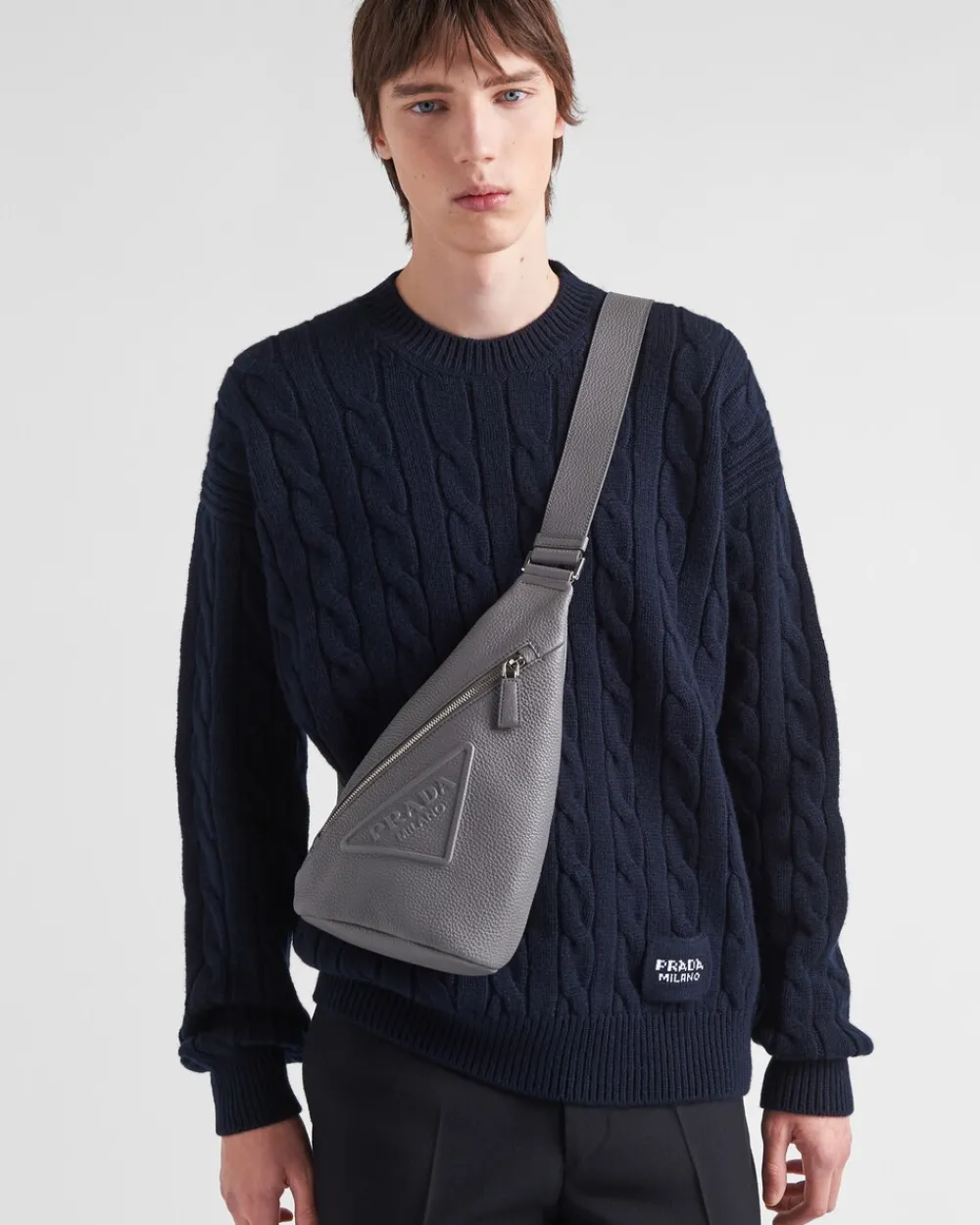 Hombre Prada MOCHILAS Y RIÑONERAS^Bolso De Piel Cross