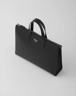 Hombre Prada BOLSOS GRANDES^Bolso De Piel Saffiano