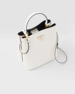 Mujer Prada BOLSOS CON ASA SUPERIOR|BOLSOS CON ASA SUPERIOR^Bolso De Piel Saffiano Panier