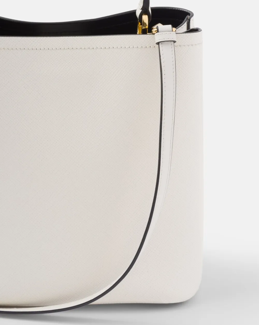 Mujer Prada BOLSOS CON ASA SUPERIOR|BOLSOS CON ASA SUPERIOR^Bolso De Piel Saffiano Panier