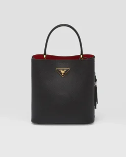 Mujer Prada BOLSOS CON ASA SUPERIOR|BOLSOS CON ASA SUPERIOR^Bolso De Piel Saffiano Panier