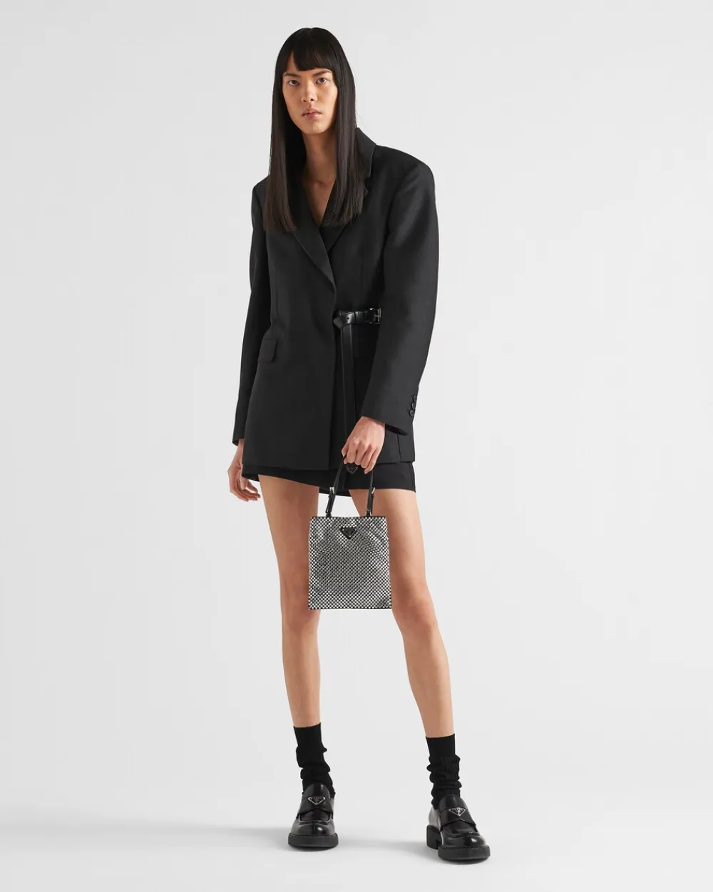 Mujer Prada BOLSOS CON ASA SUPERIOR|BOLSOS CON ASA SUPERIOR^Bolso De Satén Con es