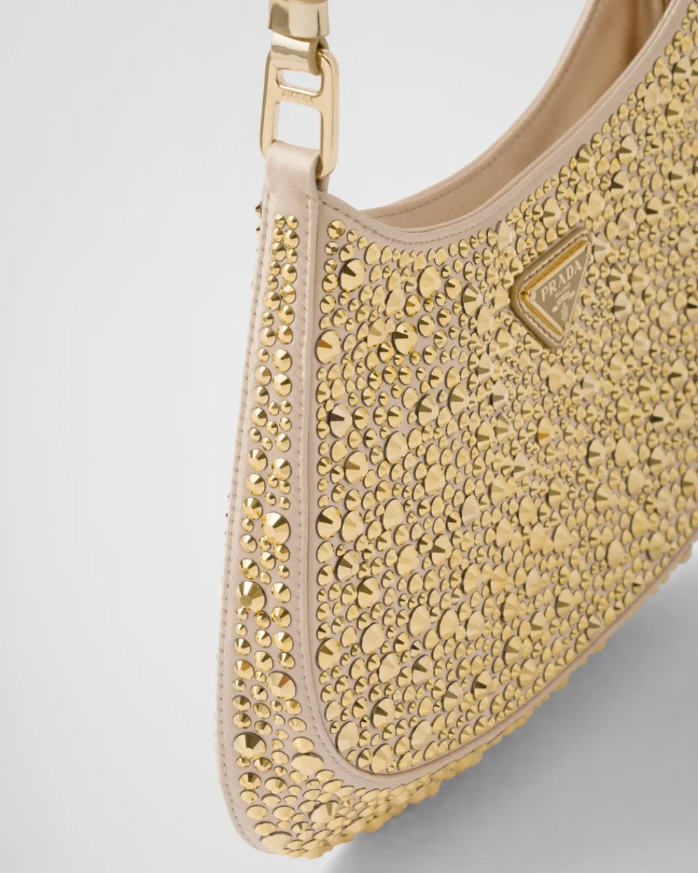 Prada PRADA CLEO^Bolso De Satén Cleo Con Cristales
