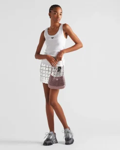 Prada PRADA CLEO^Bolso De Satén Cleo Con Cristales