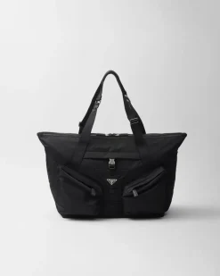 Hombre Prada BOLSOS DE VIAJE|BOLSOS GRANDES^Bolso De Viaje De Re-nylon Y Piel