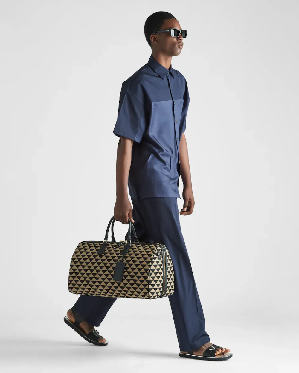 Mujer/Hombre Prada BOLSOS DE VIAJE|BOLSOS DE VIAJE^Bolso De Viaje Symbole De Tela Bordada
