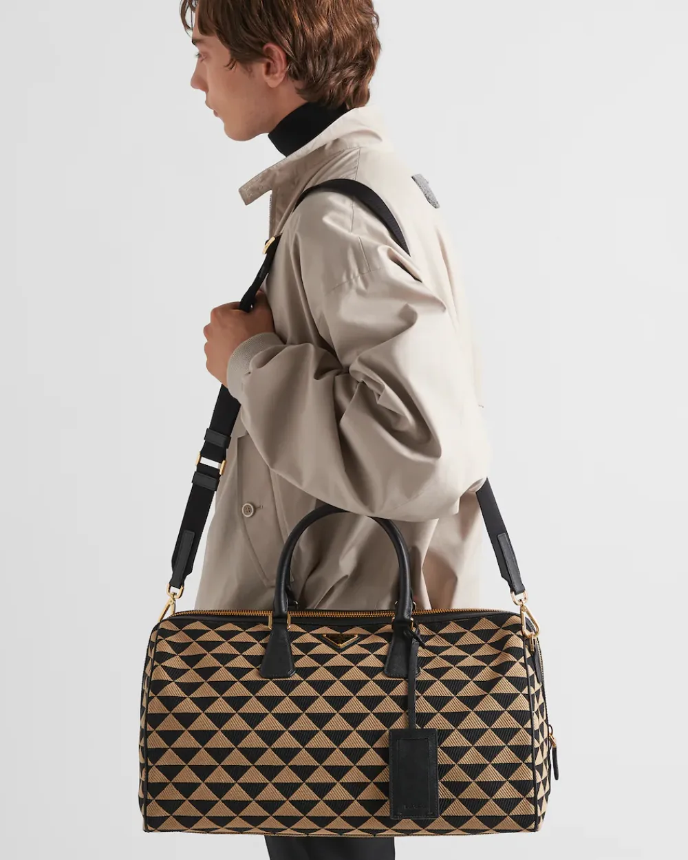 Mujer/Hombre Prada BOLSOS DE VIAJE|BOLSOS DE VIAJE^Bolso De Viaje Symbole De Tela Bordada