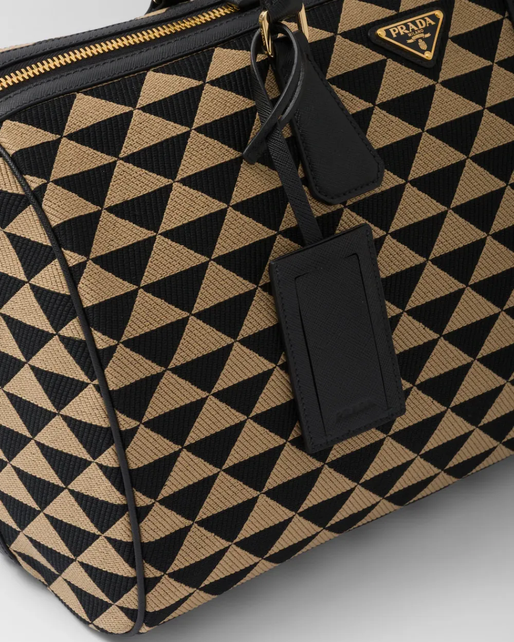 Mujer/Hombre Prada BOLSOS DE VIAJE|BOLSOS DE VIAJE^Bolso De Viaje Symbole De Tela Bordada