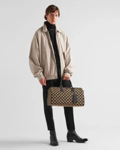 Mujer/Hombre Prada BOLSOS DE VIAJE|BOLSOS DE VIAJE^Bolso De Viaje Symbole De Tela Bordada