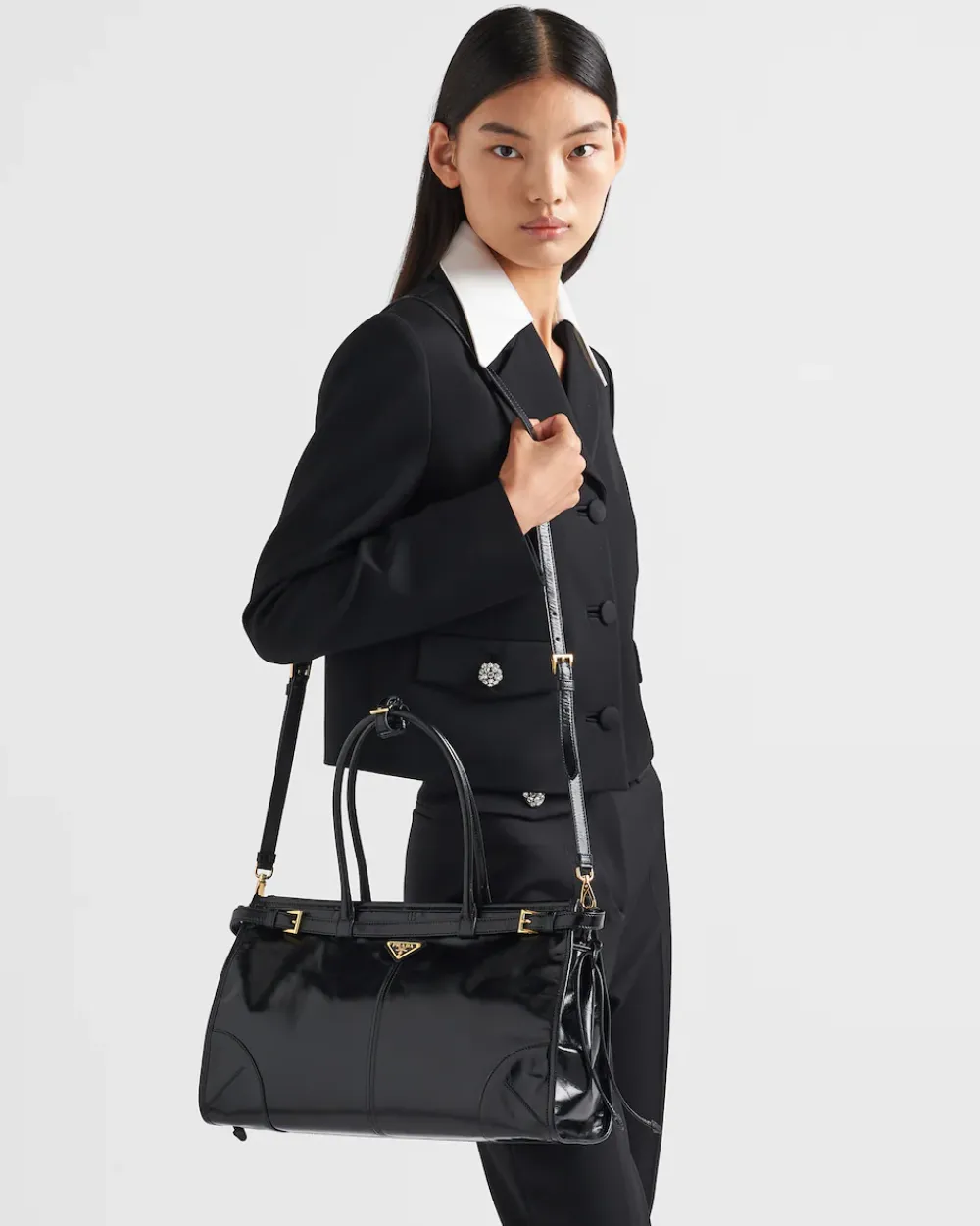 Mujer Prada BOLSOS CON ASA SUPERIOR|BOLSOS CON ASA SUPERIOR^Bolso Grande De Piel