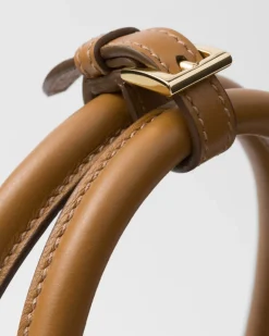 Mujer Prada PRADA BUCKLE|BOLSOS CON ASA SUPERIOR^Bolso Grande De Piel Buckle Con Cinturón