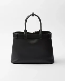 Mujer Prada PRADA BUCKLE|BOLSOS CON ASA SUPERIOR^Bolso Grande De Piel Buckle Con Cinturón