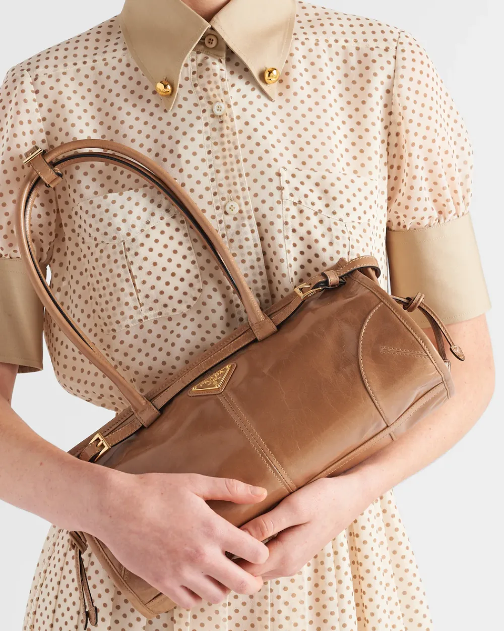 Mujer Prada BOLSOS CON ASA SUPERIOR|BOLSOS CON ASA SUPERIOR^Bolso Mediano De Piel