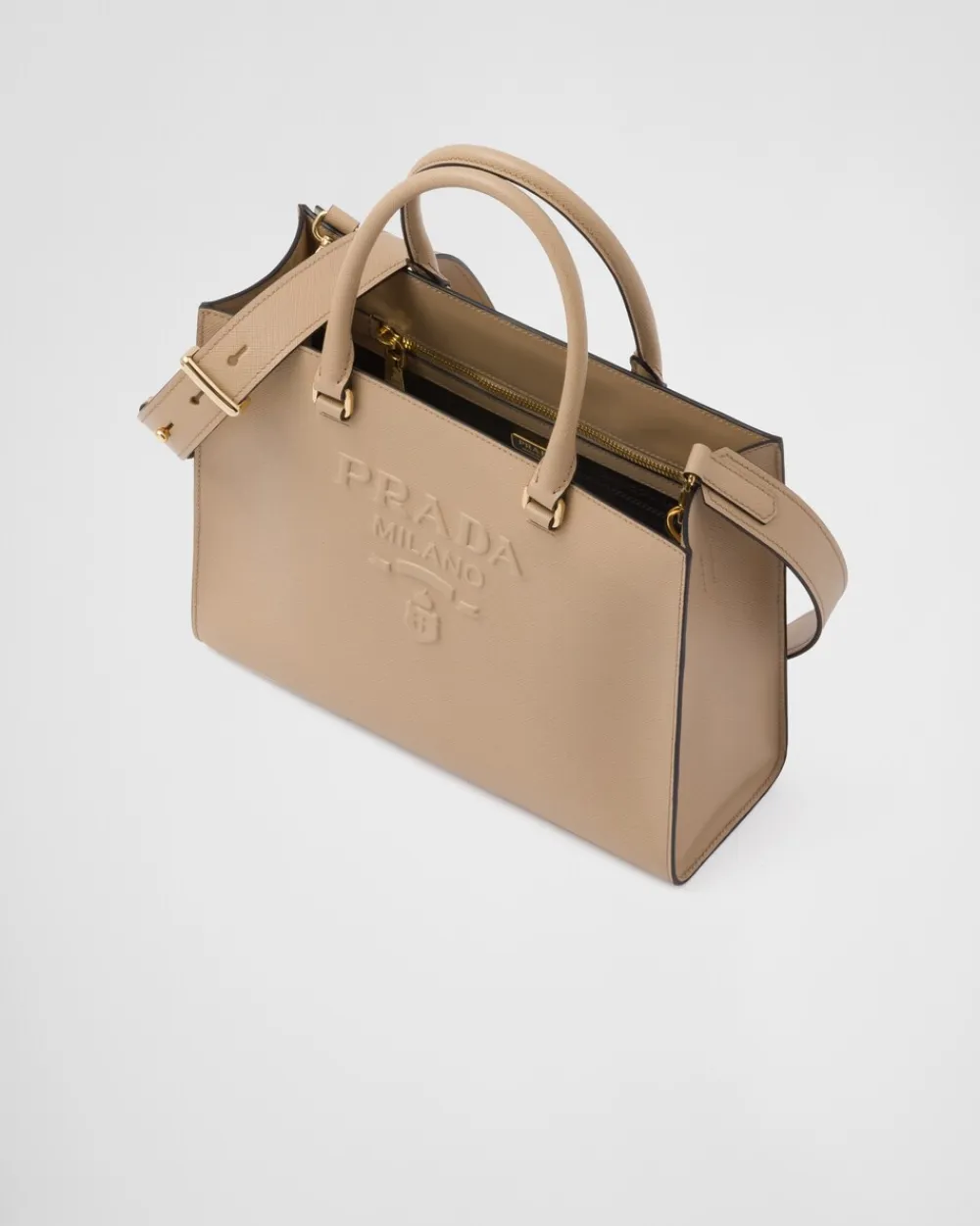 Mujer Prada BOLSOS GRANDES|BOLSOS GRANDES^Bolso Mediano De Piel Saffiano