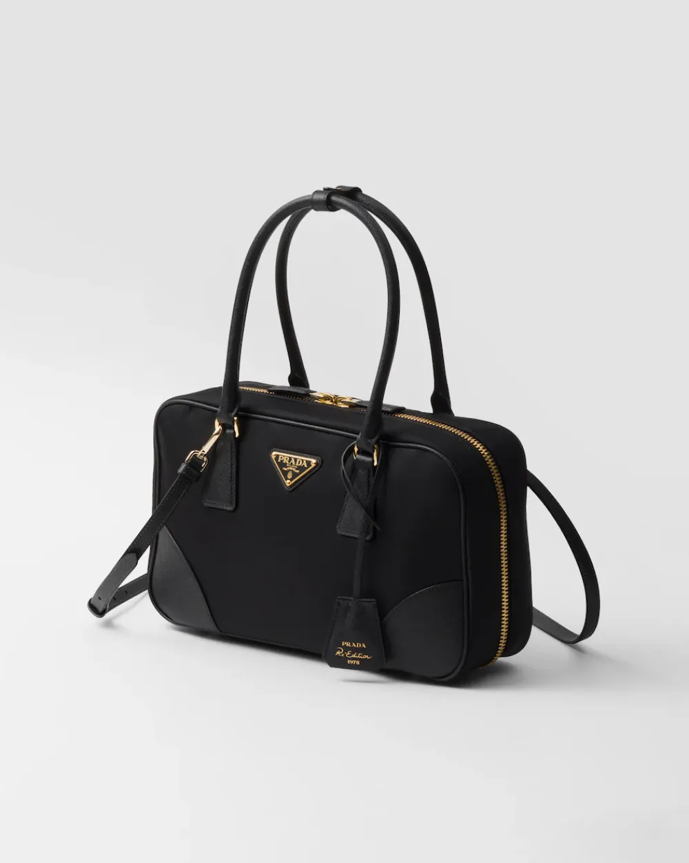 Mujer Prada COLECCIÓN FEMENINA|BOLSOS CON ASA SUPERIOR^Bolso Mediano De Re-nylon Y Piel Saffiano Con Dos Asas Re-edition 1978