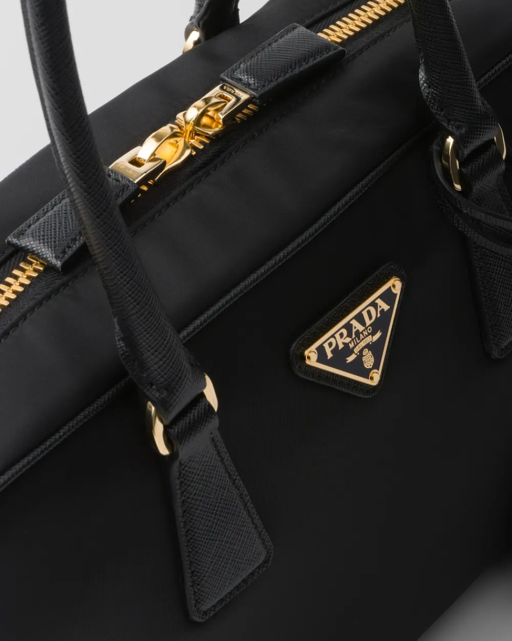 Mujer Prada COLECCIÓN FEMENINA|BOLSOS CON ASA SUPERIOR^Bolso Mediano De Re-nylon Y Piel Saffiano Con Dos Asas Re-edition 1978
