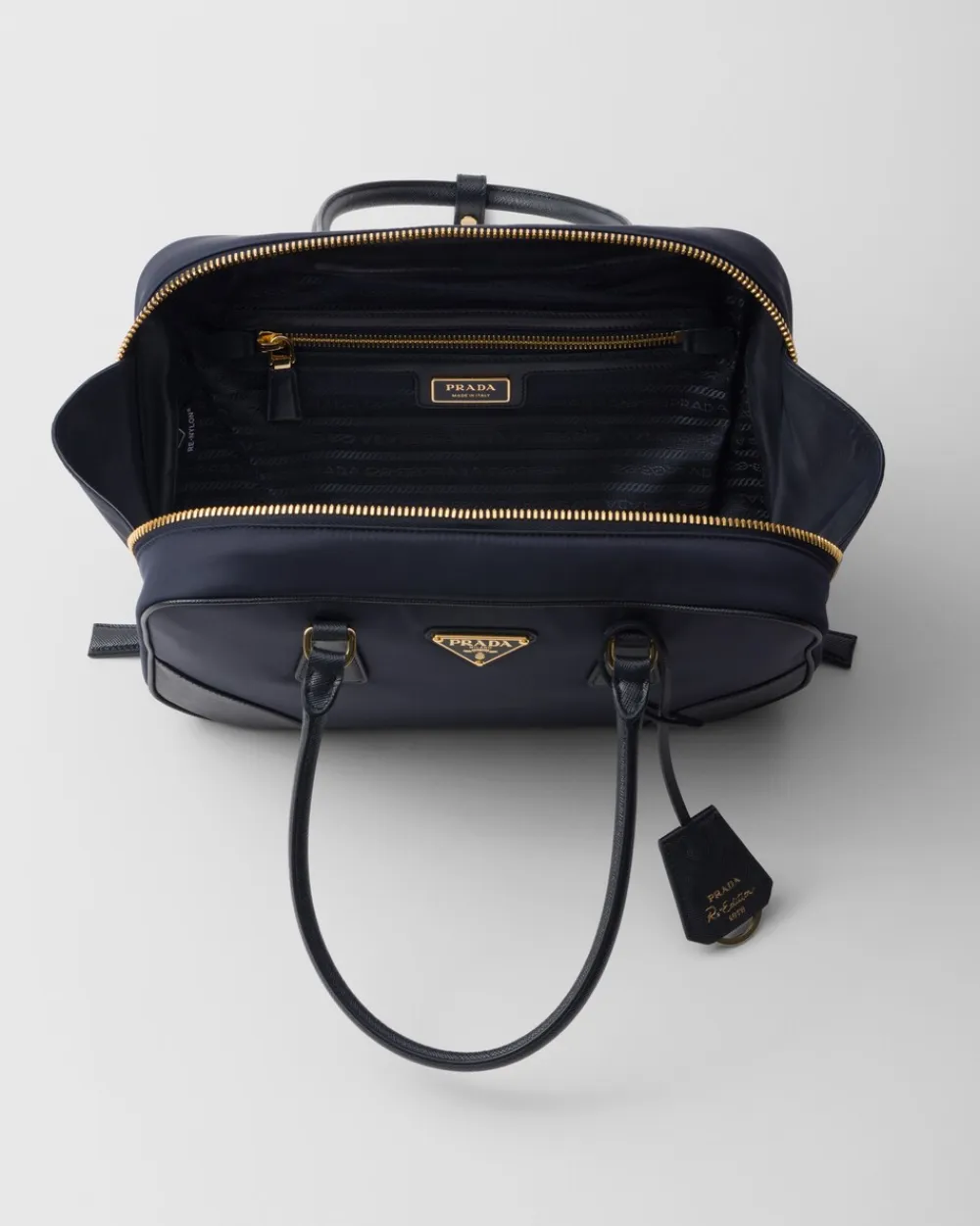 Mujer Prada COLECCIÓN FEMENINA|BOLSOS CON ASA SUPERIOR^Bolso Mediano De Re-nylon Y Piel Saffiano Con Dos Asas Re-edition 1978