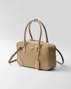 Mujer Prada COLECCIÓN FEMENINA|BOLSOS CON ASA SUPERIOR^Bolso Mediano De Re-nylon Y Piel Saffiano Con Dos Asas Re-edition 1978