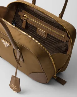 Mujer Prada COLECCIÓN FEMENINA|BOLSOS CON ASA SUPERIOR^Bolso Mediano De Re-nylon Y Piel Saffiano Con Dos Asas Re-edition 1978