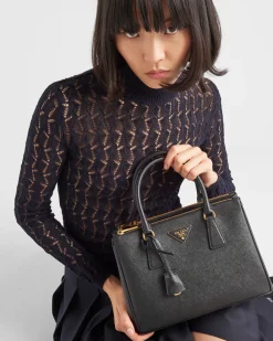 Mujer Prada PRADA GALLERIA|BOLSOS CON ASA SUPERIOR^Bolso Mediano Galleria De Piel Saffiano