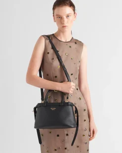 Mujer Prada PRADA BUCKLE|BOLSOS CON ASA SUPERIOR^Bolso Pequeño De Piel Buckle Con Doble Cinturón