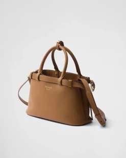 Mujer Prada PRADA BUCKLE|BOLSOS CON ASA SUPERIOR^Bolso Pequeño De Piel Buckle Con Doble Cinturón