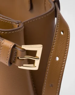Mujer Prada PRADA BUCKLE|BOLSOS CON ASA SUPERIOR^Bolso Pequeño De Piel Buckle Con Doble Cinturón