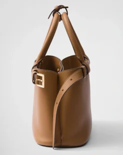Mujer Prada PRADA BUCKLE|BOLSOS CON ASA SUPERIOR^Bolso Pequeño De Piel Buckle Con Doble Cinturón